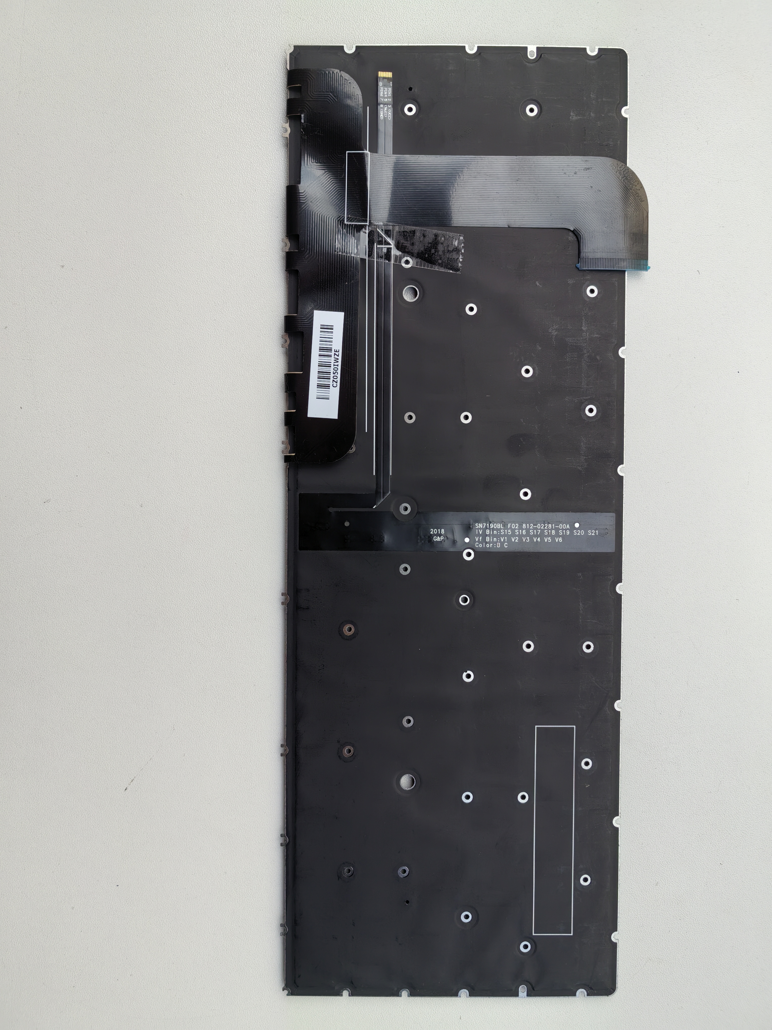 Picture of New Replacement Laptop Keyboard For HP ZBOOK STUDIO G7 BLACK Backlit RU Layout